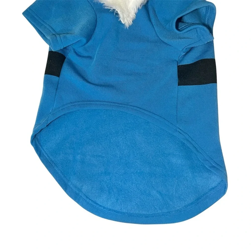 Dog Halloween Costume Gnome Size Large Sweatshirt Blue Red Beard